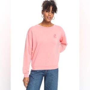 Roxy Coral Pink Crewneck Sweatshirt